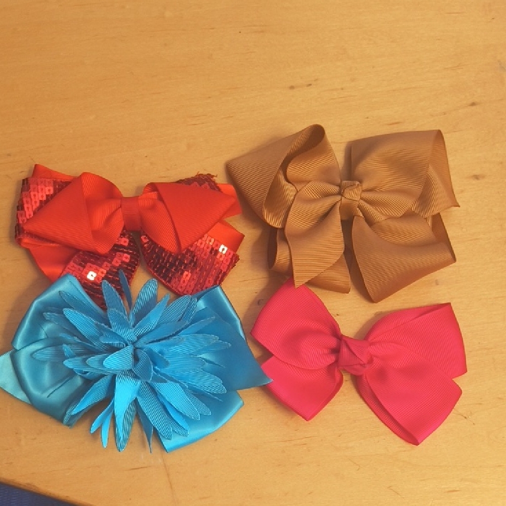 Set of Colorful Hair Bows